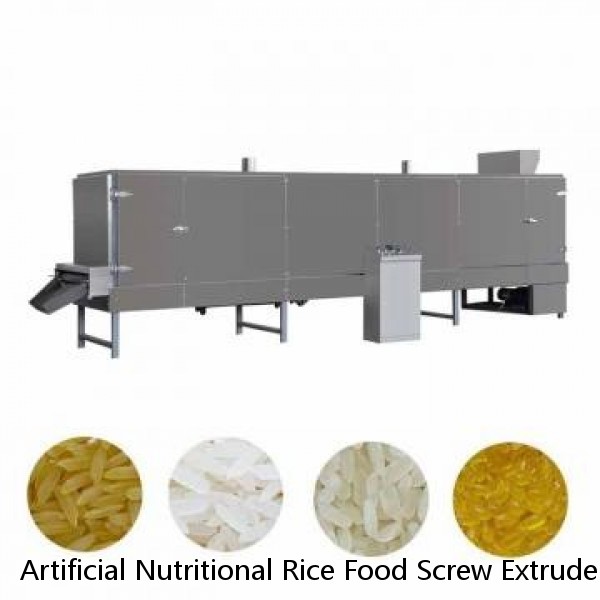 Artificial Nutritional Rice Food Screw Extruder Making Machine