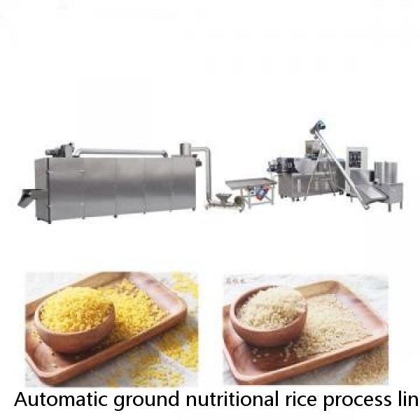 Automatic ground nutritional rice process line artificial production making machinery