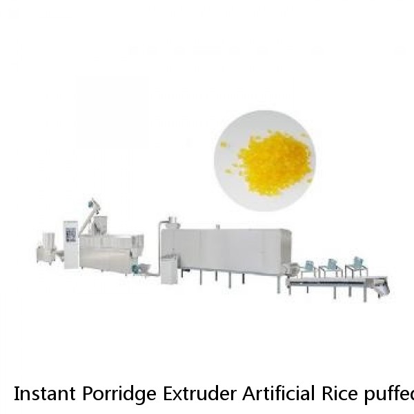 Instant Porridge Extruder Artificial Rice puffed rice Making Machine Processing Line