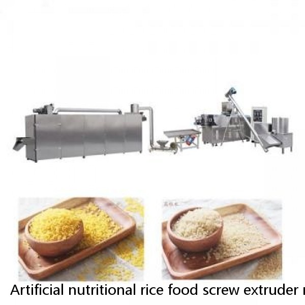 Artificial nutritional rice food screw extruder making machine